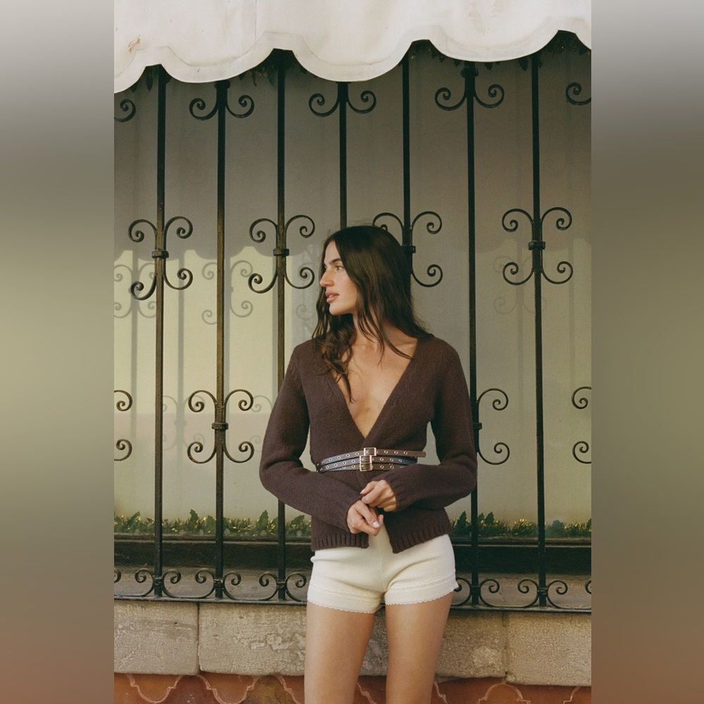 NWT With Jean Valerie Sweater Chocolate size M/L